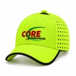 Custom Neon Yellow Performance Sports Cap