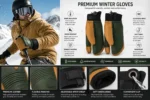 Custom Premium Leather Insulated Ski Gloves