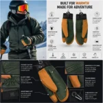 Custom Premium Leather Insulated Ski Gloves