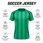 Custom Men Stripe Soccer Jersey