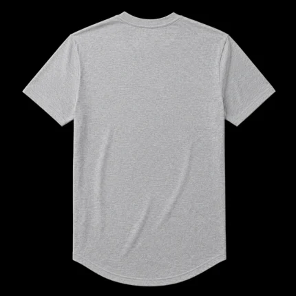 Curved Hem Basic T-Shirt