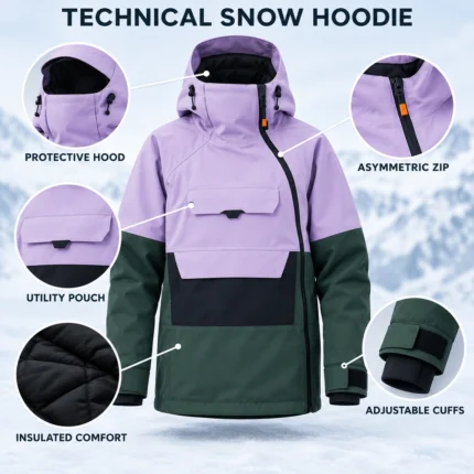 Custom Asymmetric Snowboarding Hoodie