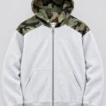 Custom Camo Panel Streetwear Hoodie