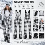 Custom Women Insulated Snow Bib Overalls