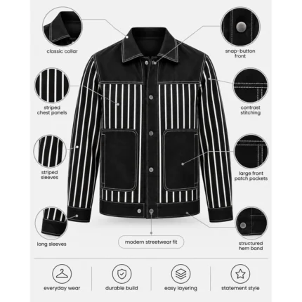 Custom Stripe Contrast Stitch Shirt