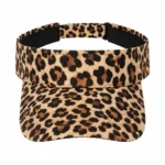 Custom Leopard Print Sports Visor Cap