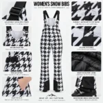 Custom Women Insulated Snow Bib Overalls
