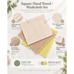 Custom Chevron Jacquard Hand Towel Set