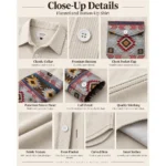 Custom Printed Pocket & Sleeves Button-Up Shirt