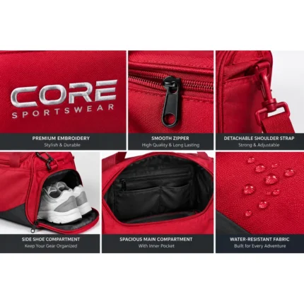 Custom Duffel Bag Front Zip Pocket