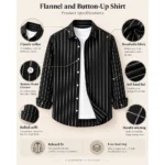 Custom Casual Pinstripe Button-Up Shirt
