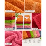 Custom Multicolor Cotton Terry Towel Set