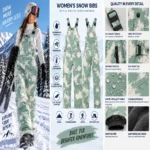 Custom Tie-Dye Insulated Snow Bib