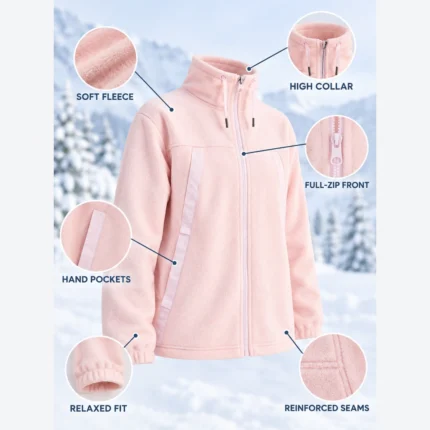 Custom Women Fleece Snowboarding Jacket