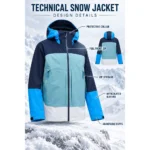 Custom Color-Block Snowboard Jacket