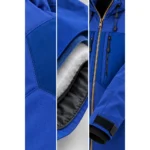 Custom Men Royal Blue Softshell Snowboard Jacket