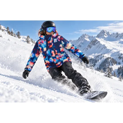 Custom Multicolor Softshell Snowboard Jacket