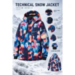 Custom Multicolor Softshell Snowboard Jacket