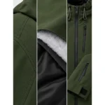 Custom Olive Green Softshell Ski & Snowboard Jacket