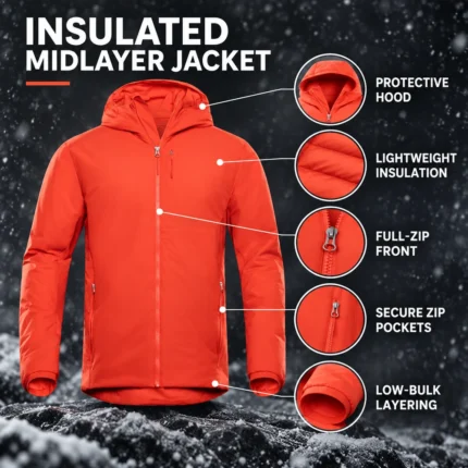 custom Insulated Midlayer Full-Zip Jacket