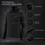 Custom Technical Stretch Midlayer Jacket