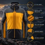 Custom Colorblock Midlayer Jacket