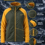Custom Midlayer Colorblock Puffer Jacket