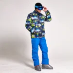Custom Men Print Ski & Snow Jacket