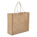 Custom Natural Jute Shopping Tote Bag