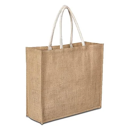 Custom Natural Jute Shopping Tote Bag
