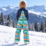 Custom Kids Print Insulated Snow Bib