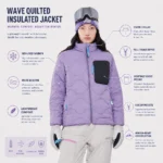 Women Wave With Chest Pocket Midlayer Jacket
