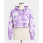 Custom Women Tie-Dye Cropped Hoodie
