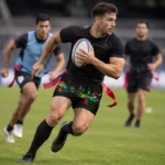 Custom Paint-Splash Rugby Shorts