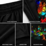 Custom Paint-Splash Rugby Shorts