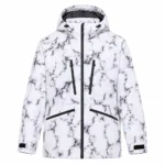 Custom Marble Print Snow Jacket