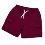 Premium Maroon Utility Cargo Shorts