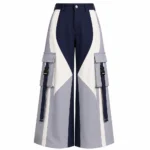Custom Color Block Wide-Leg Bottoms
