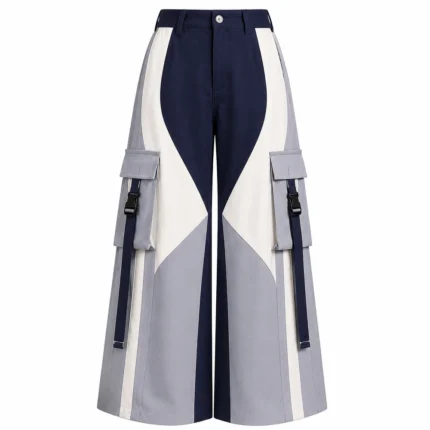 Custom Color Block Wide-Leg Bottoms