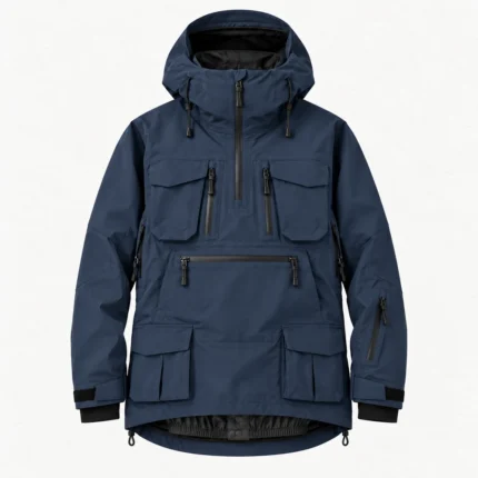 Custom Insulated Blue Snowboard Hoodie