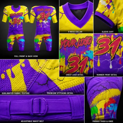 Custom Camo American Football Uniform Set