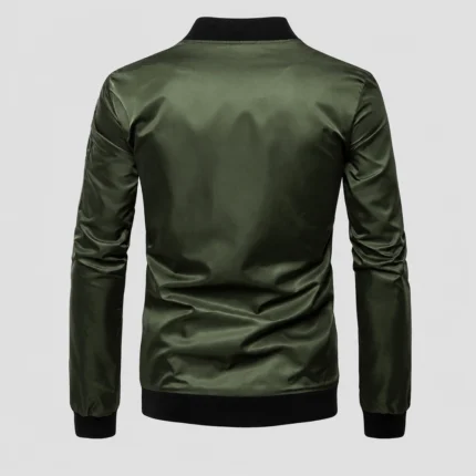 Custom Men Olive Green Windbreaker