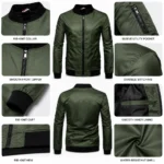 Custom Men Olive Green Windbreaker