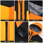 Custom Men Color-Block Ski Jacket