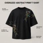 Paint-Splatter Oversized Cotton T-Shirt