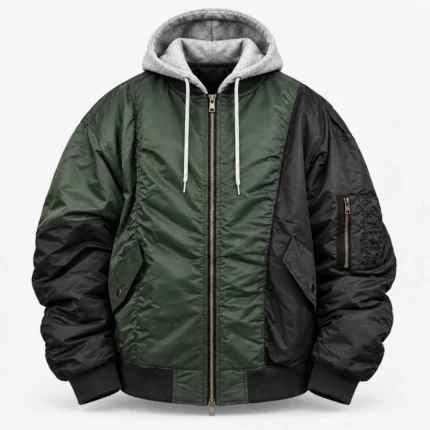 Custom Oversized Streetwear Bomber Jacket