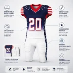 Custom Stripes American Football Uniform Set
