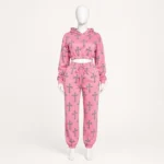 Custom Women Cropped Hoodie Tracksuit