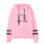 Custom Women Hoodie with Sleeve Stripes