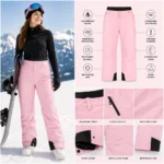 Technical Ski Pants with Reinforced Cuffss